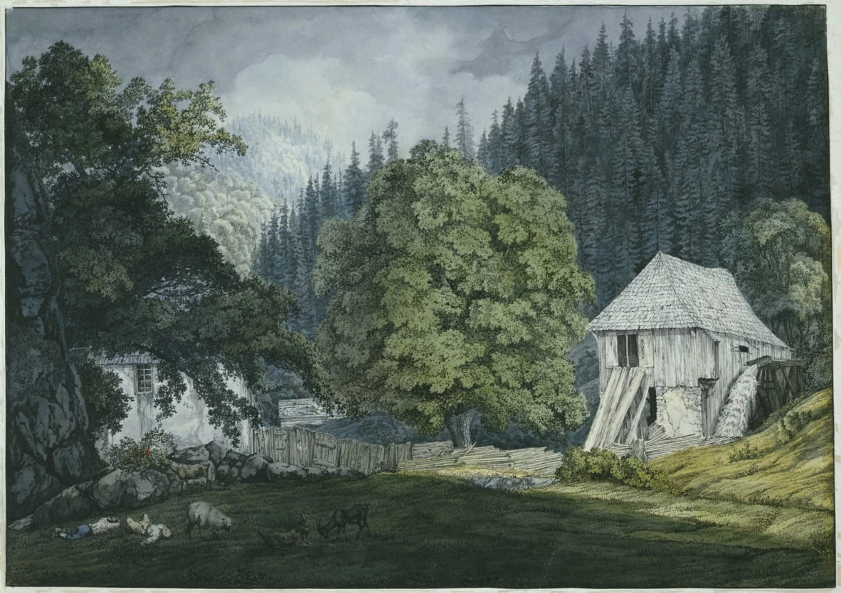 Carl Philipp Fohr - Schneidemuhle nel Beuerner, Städtische Galerie im Lenbachhaus und Kunstbau München